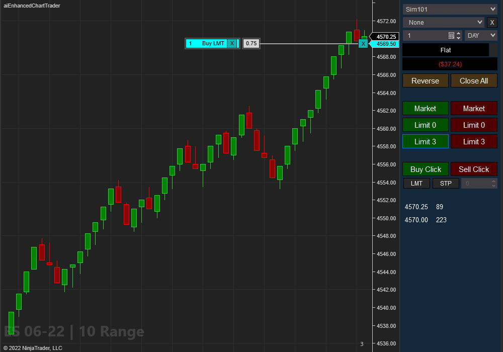 Basic Chart Trader Tools - ES 10 Range | Affordable Indicators – NinjaTrader Basic Chart Trader Tools - ES 10 Range