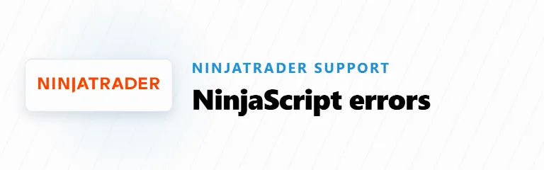 How to Resolve NinjaScript Errors