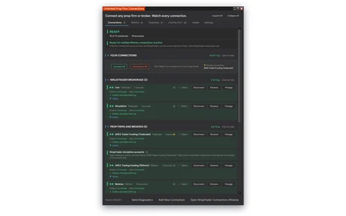 Unlimited Prop Firm Connections screenshot