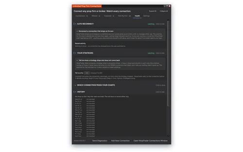 Unlimited Prop Firm Connections screenshot
