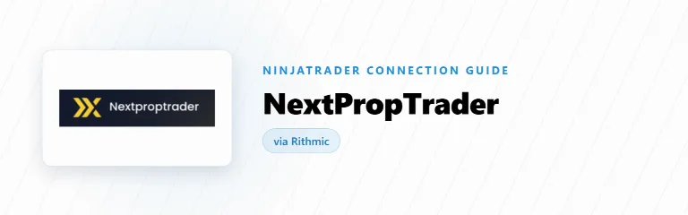 How to Connect NextPropTrader to NinjaTrader 8 (Rithmic)