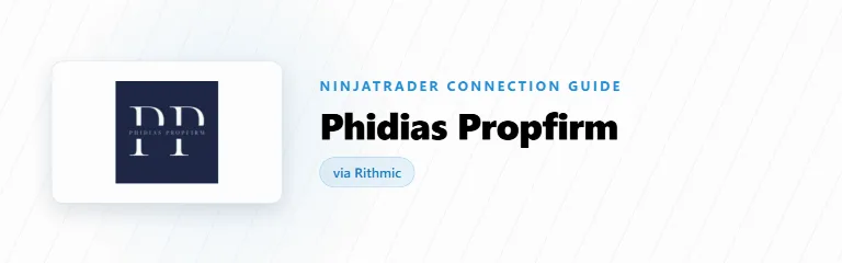 Connecting Phidias Propfirm to NinjaTrader 8: which credentials do what