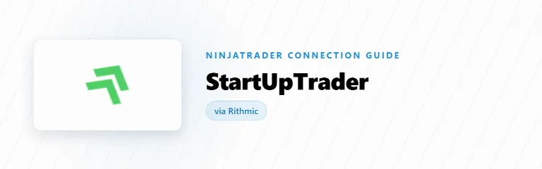 How to Connect StartUpTrader to NinjaTrader 8 (Rithmic)