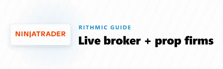 Live AMP or Ironbeam Rithmic Account Plus Your Prop Firms in One NinjaTrader